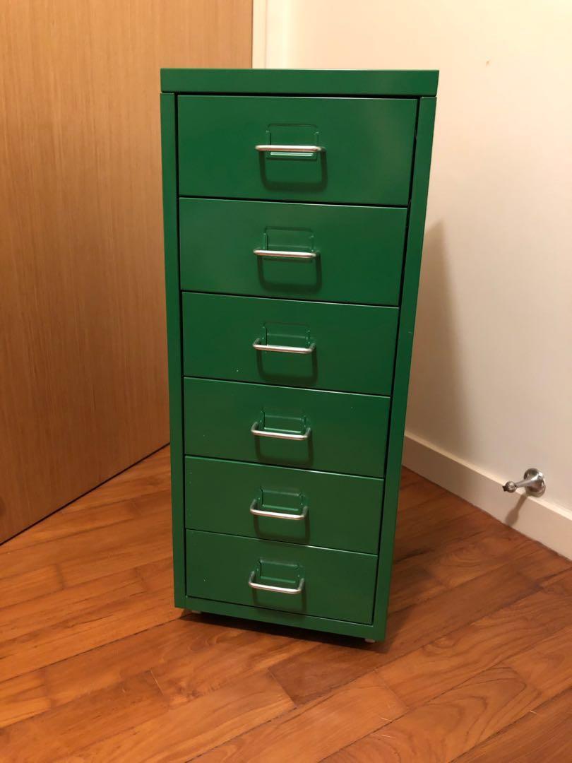 Ikea Helmer Metal Drawer Unit Furniture Shelves Drawers On