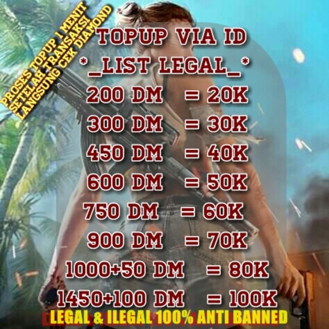 Jasa Top Up Diamond Free Fire Tiket Amp Voucher Kartu Hadiah