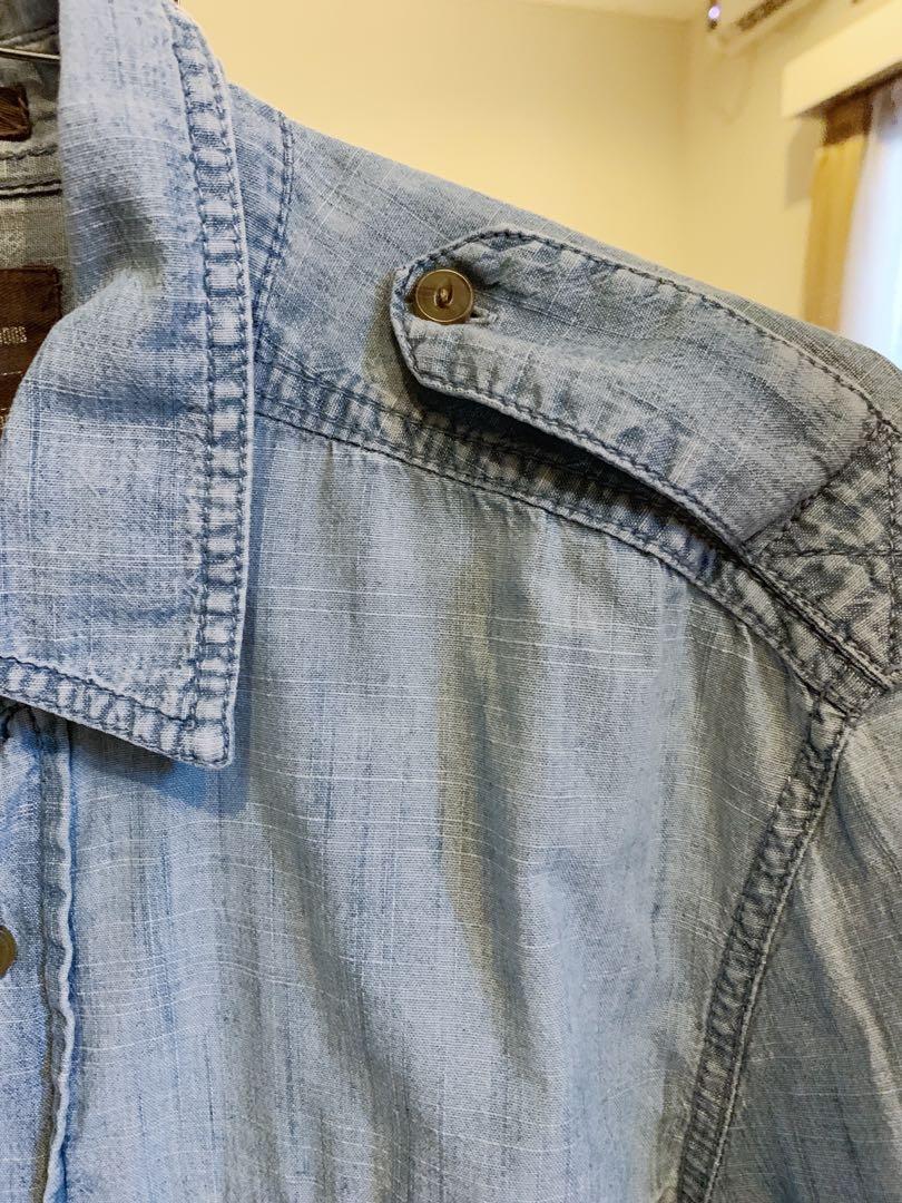 Label Of Graded Goods by H&M Denim Shirt