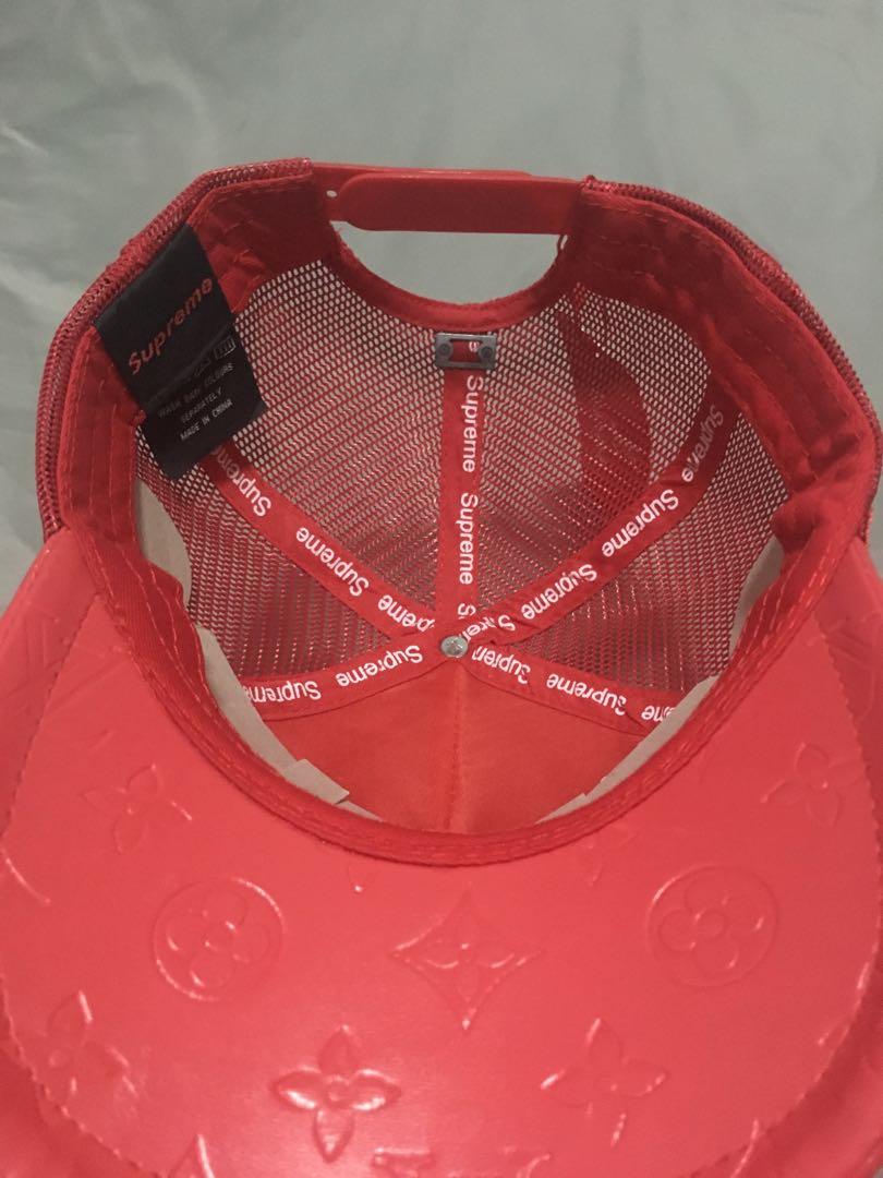 Supreme Louis Vuitton Hat Red