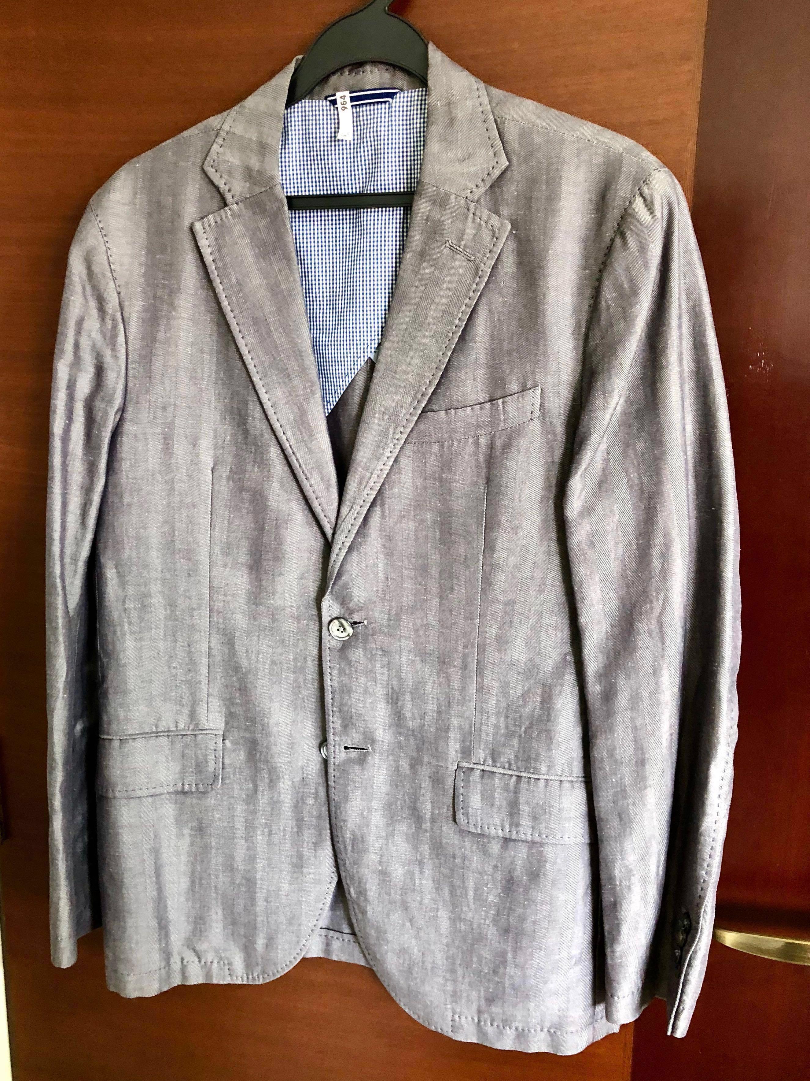 Massimo Dutti Grey Jacket Slim Fit