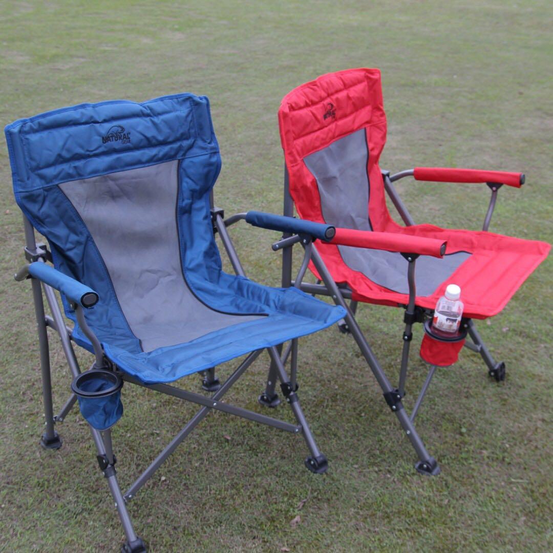 Natural Gear Foldable Portable Camping Chair Small Blue