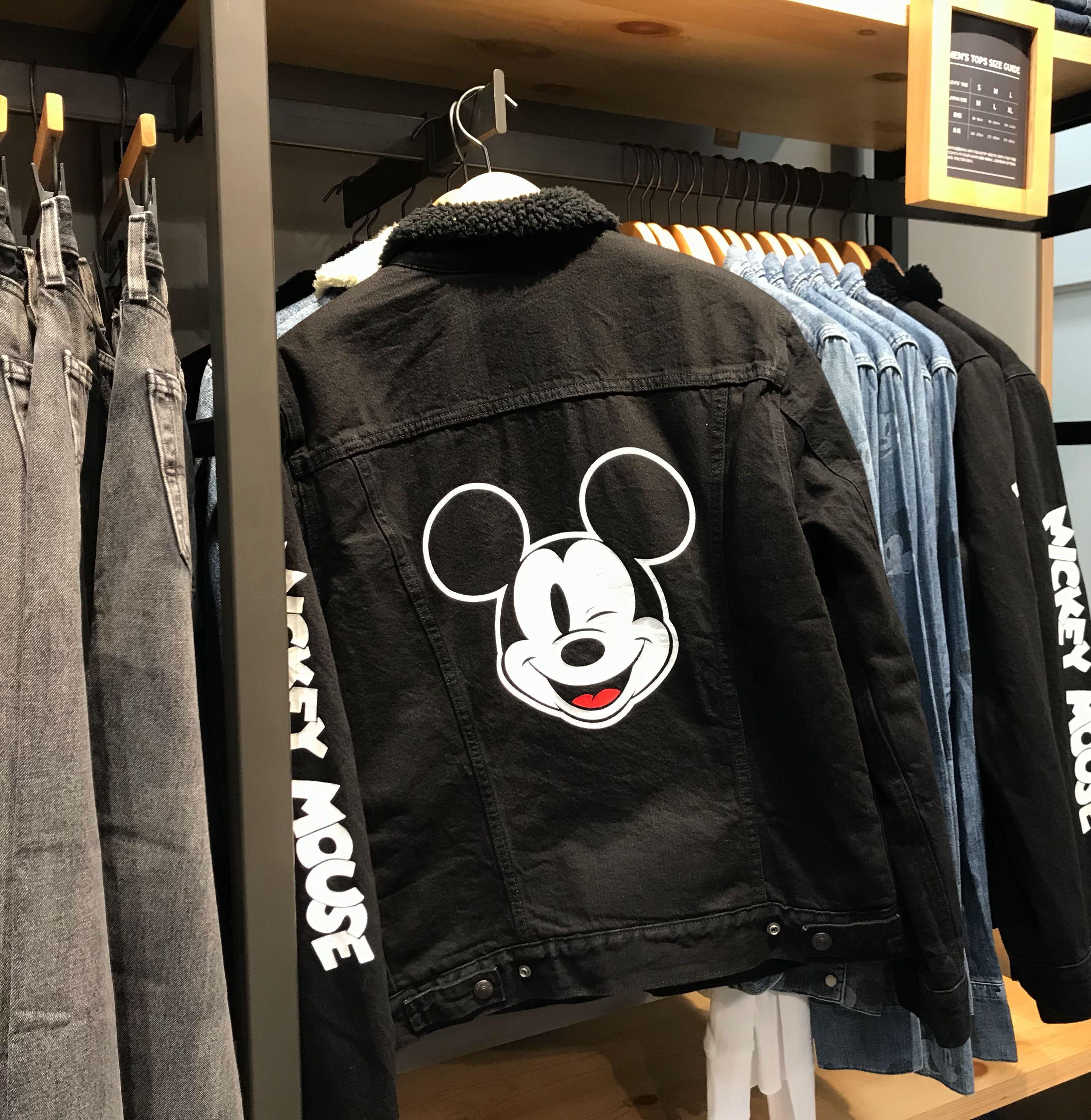 levi's x mickey mouse sherpa trucker denim jacket