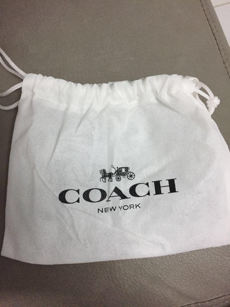 Dust bag coach store asli