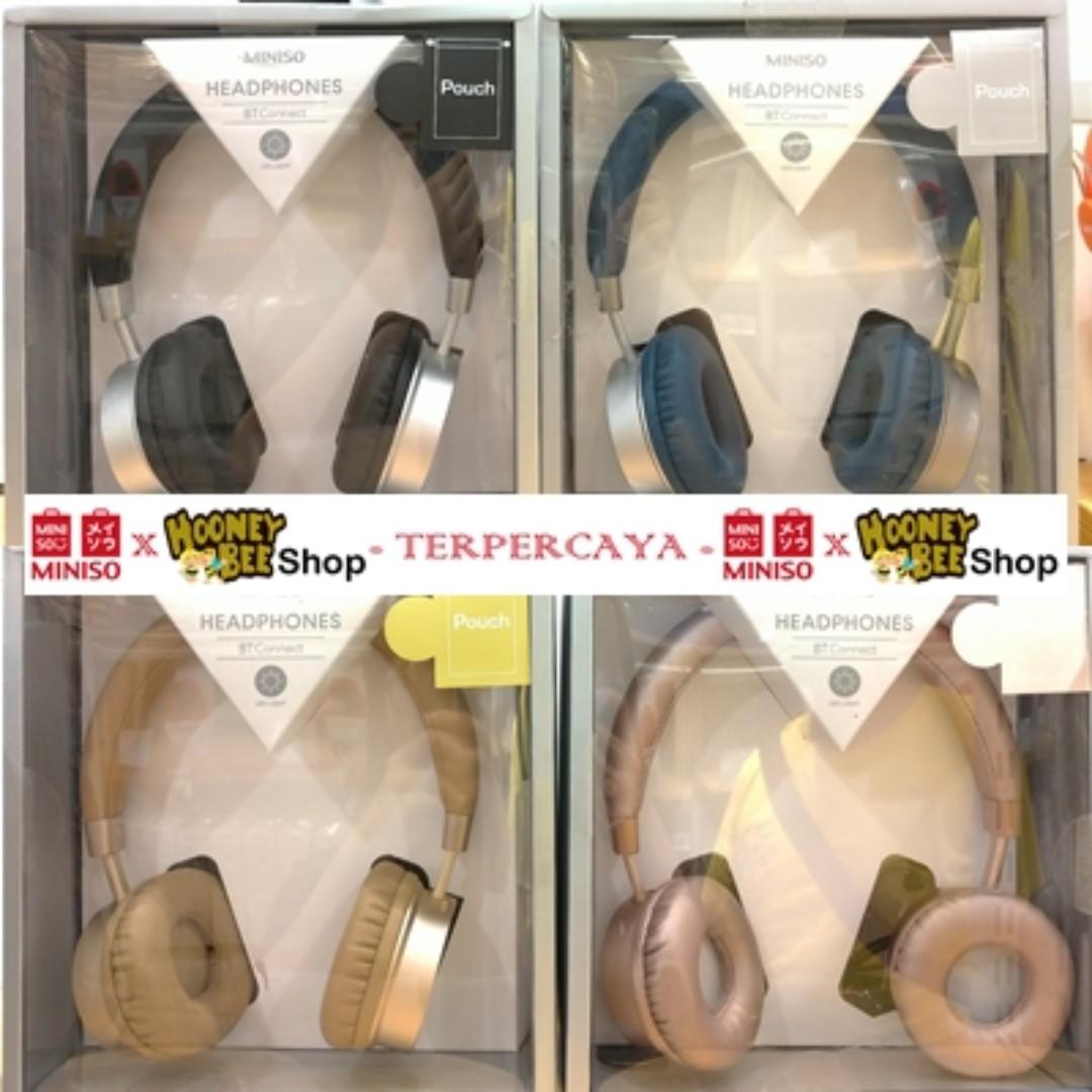 Original Miniso Premium Bluetooth Headset Headphone Wireless H023 Telepon Seluler Tablet Lainnya Di Carousell