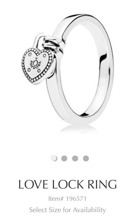 Love lock sale pandora ring