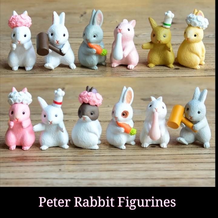 Peter Rabbit Figurines, Hobbies & Toys, Toys & Games on Carousell