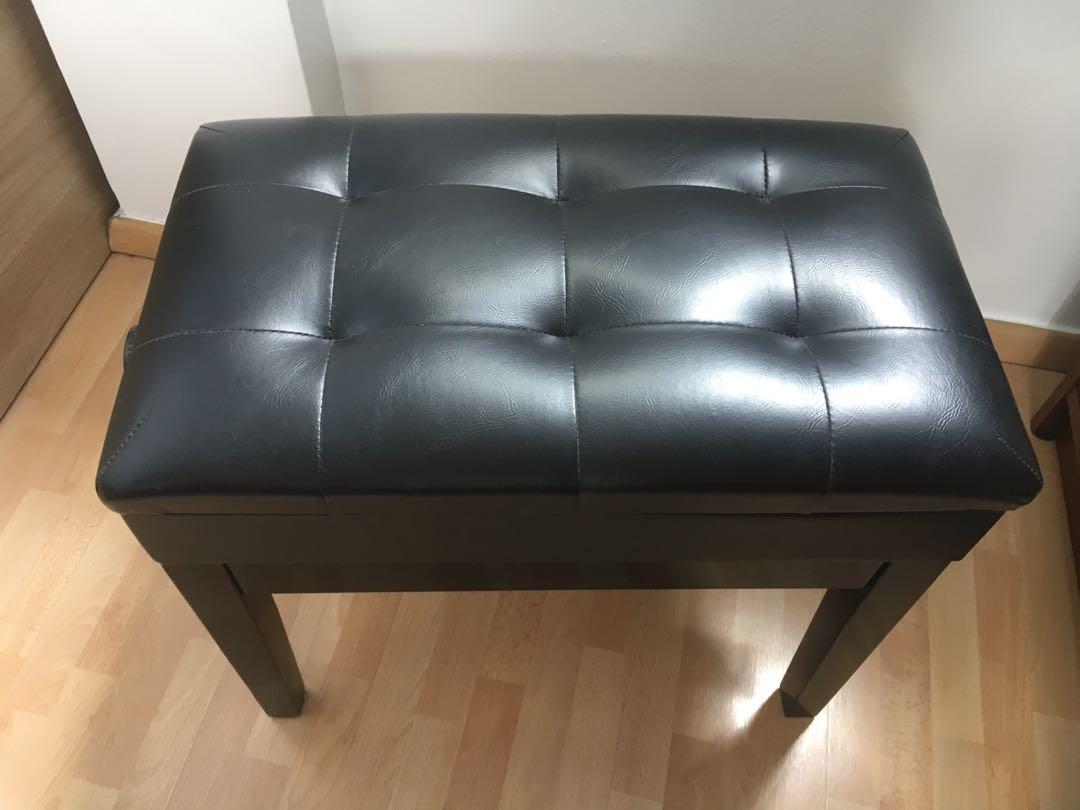 Piano bench adjustable height, Furniture & Home Living, Furniture