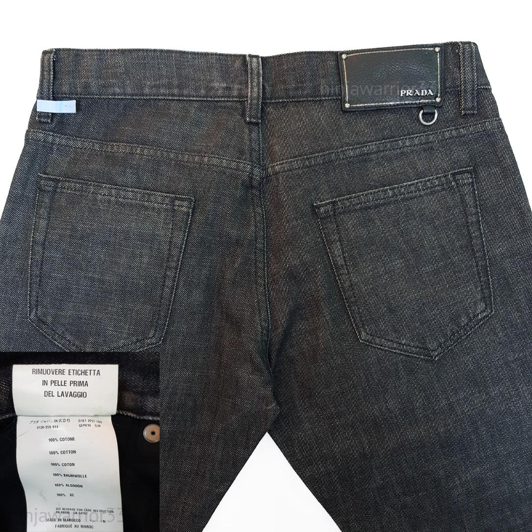 Prada Mens Black Denim Jeans Men S Fashion Clothes Bottoms On Carousell