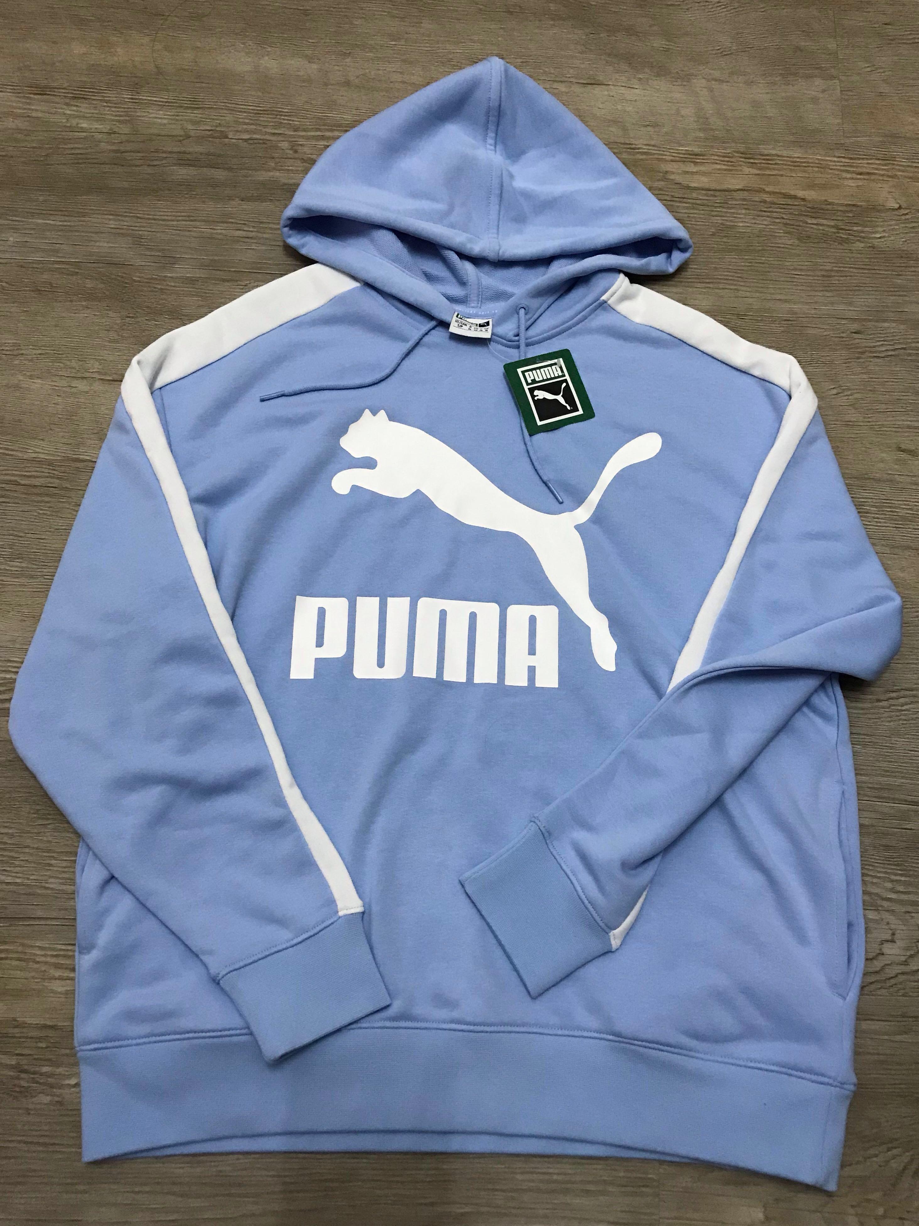 Puma Classics Logo T7 Relaxed Hoodie Women s Fashion Tops Longsleeves on Carousell