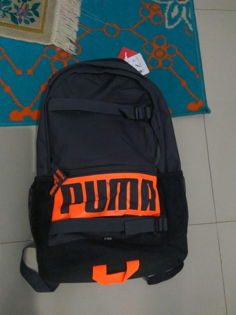 puma unisex grey deck backpack