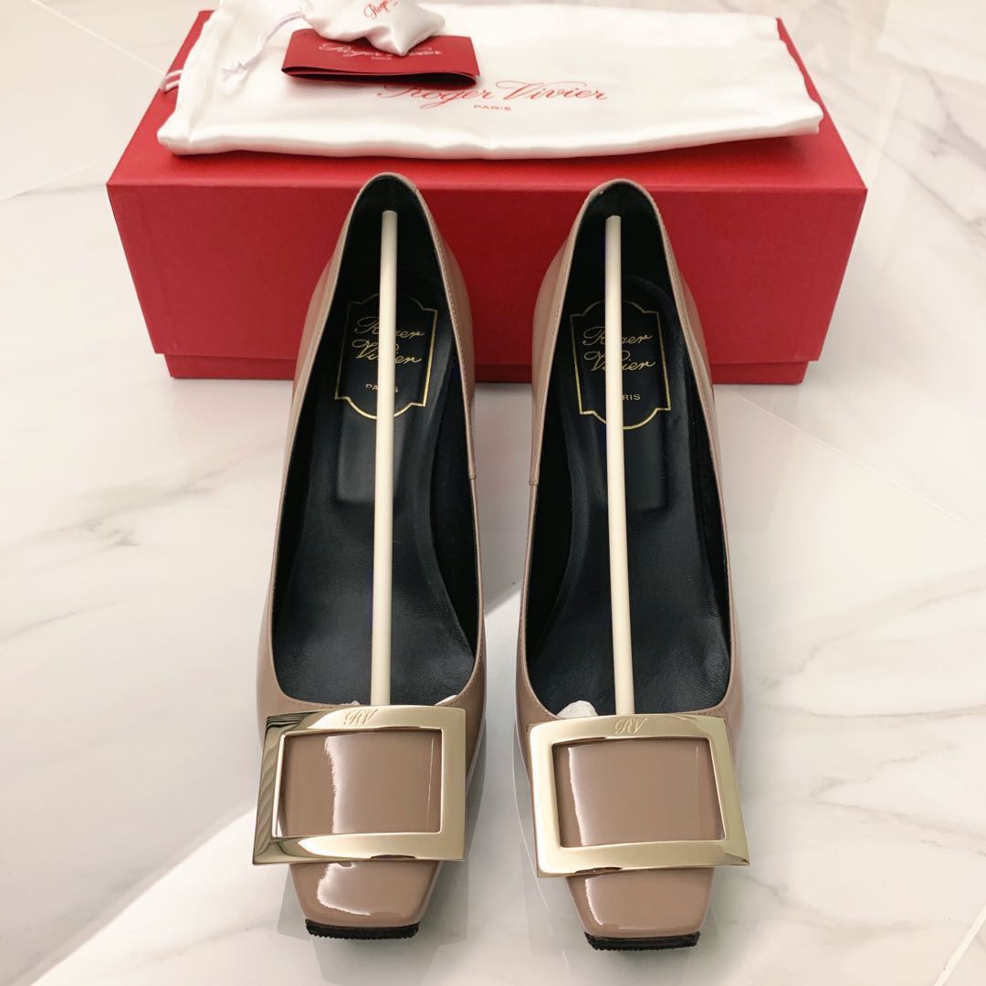 Belle vivier trompette clearance patent leather pumps