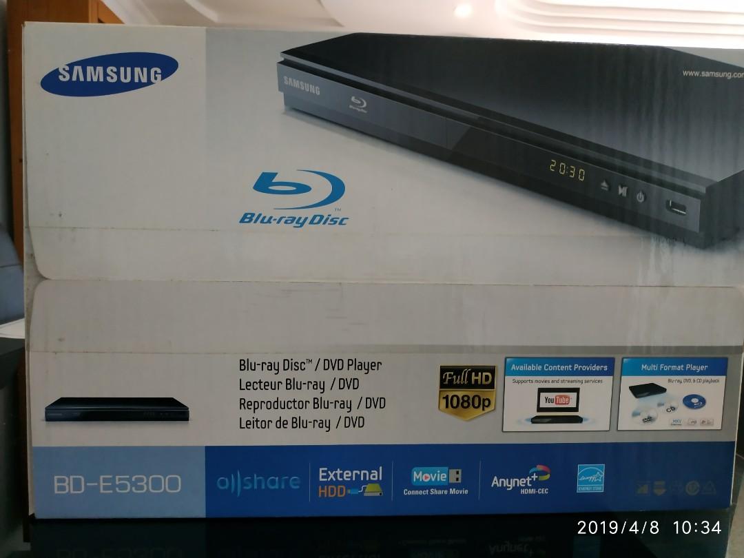 Samsung Bluray Disc Player, TV & Home Appliances, TV & Entertainment