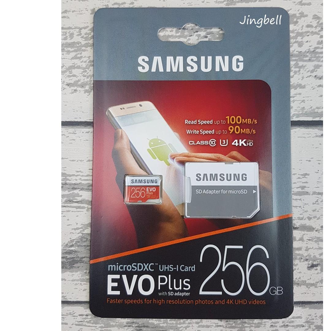 Samsung EVO Plus 256GB Micro SD Card, Mobile Phones Gadgets