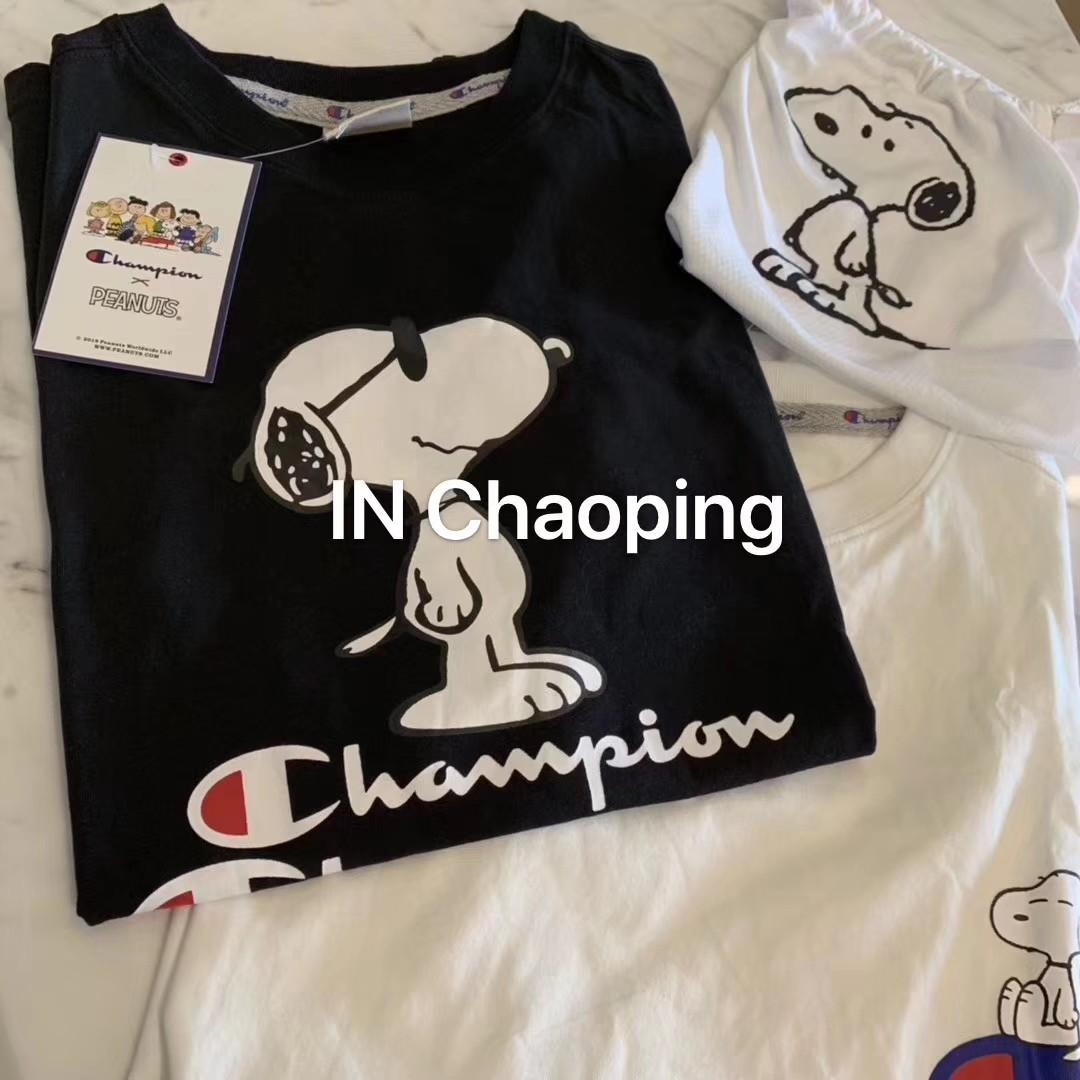 champion snoopy t shirt