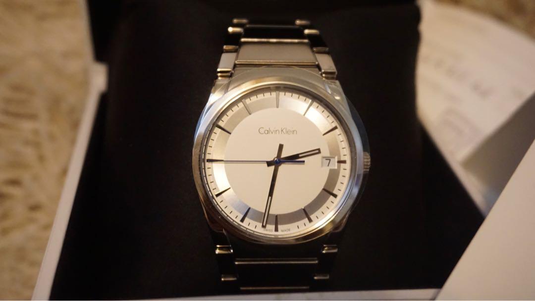 Swiss Made Calvin Klein Step Silver Watch Fashion, Watches & Accessories, Watches on Carousell