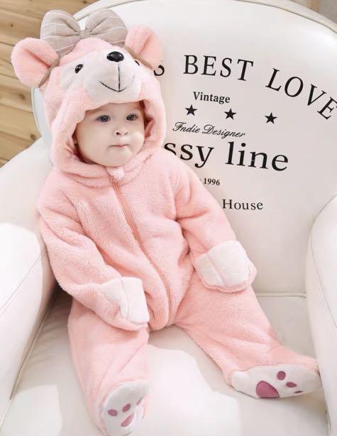 baby overall winter teddy