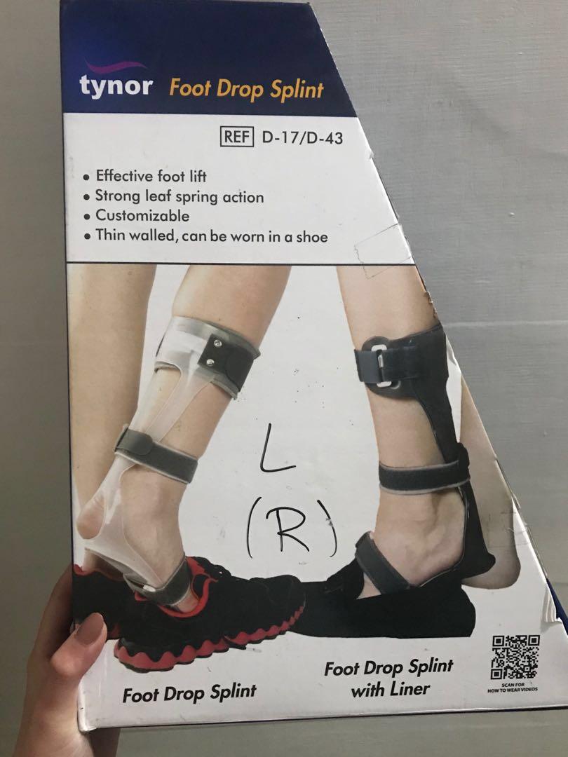 Tynor Ankle Foot Brace Orthosis / Foot Drop Splint with Liner