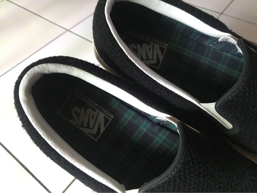 Vans slip on navy kanoko store