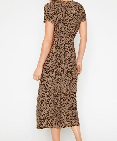 warehouse dresses animal print