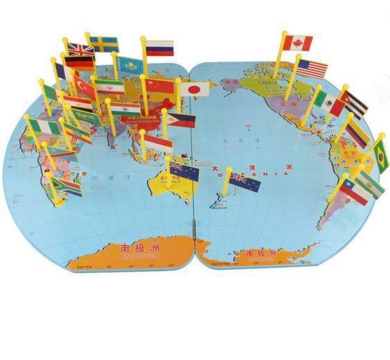 World Map And Flags Toys Games Board Games Cards On Carousell