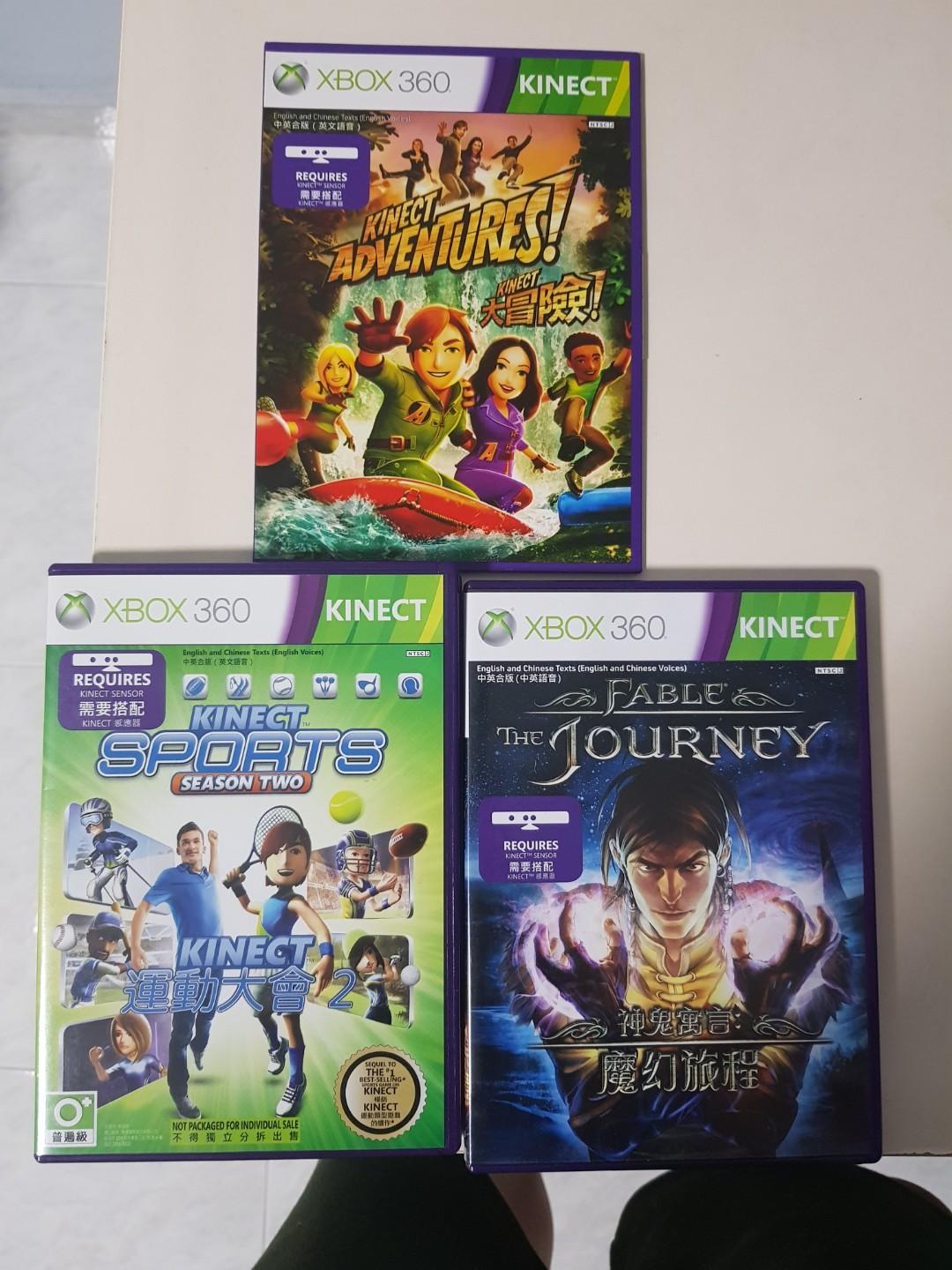 XBOX360 GAMES - KINECT ADVENTURE (Fable Journey and Kinect Sports SOLD),  Video Gaming, Video Game Consoles, Xbox on Carousell