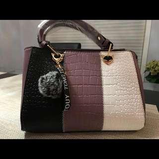 Elegant Synthetic Leather Handbag