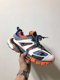 Balenciaga Men's Orange Track Sneakers Lyst