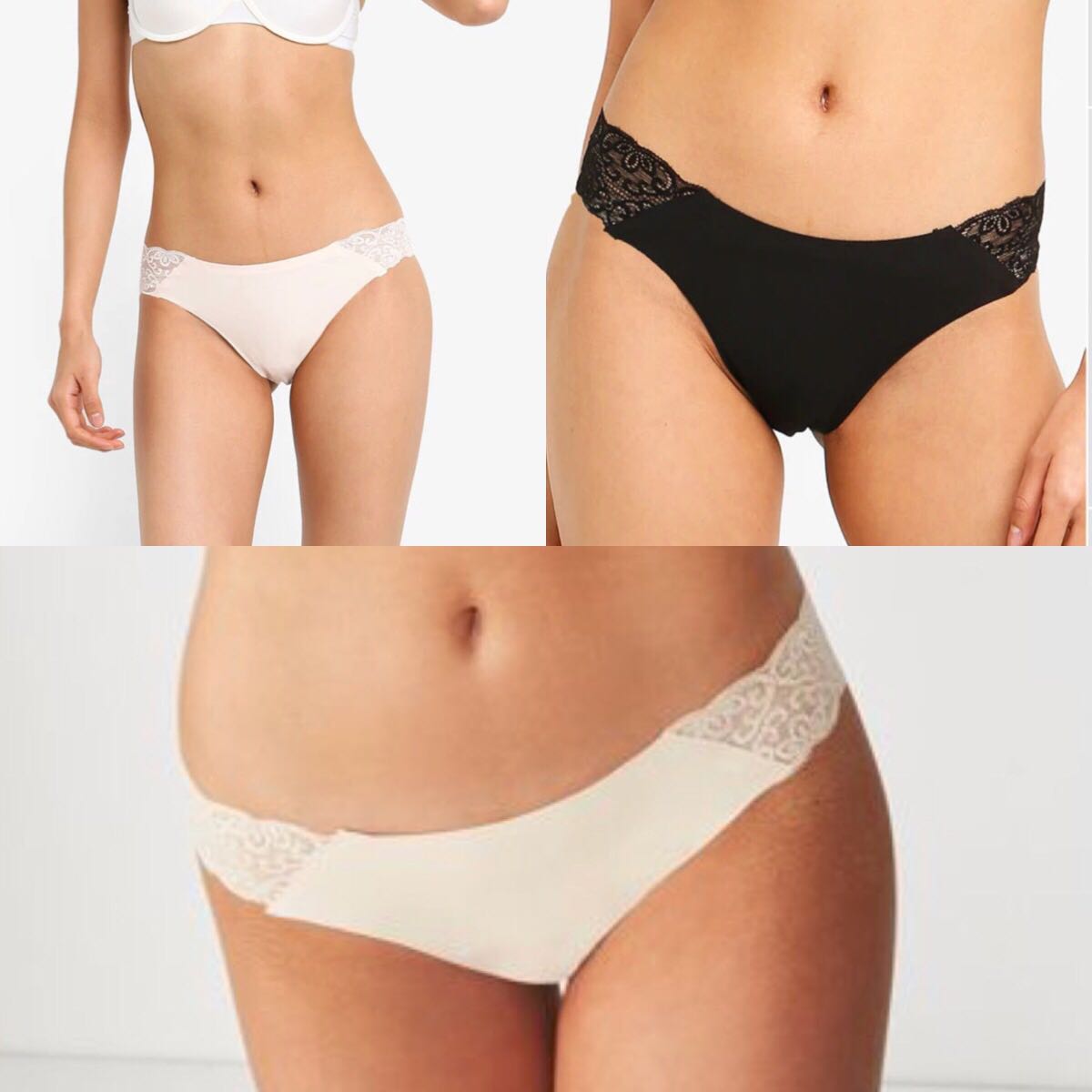 3 pack Panties Seamless Brasiliano Cotton On Body Underwear