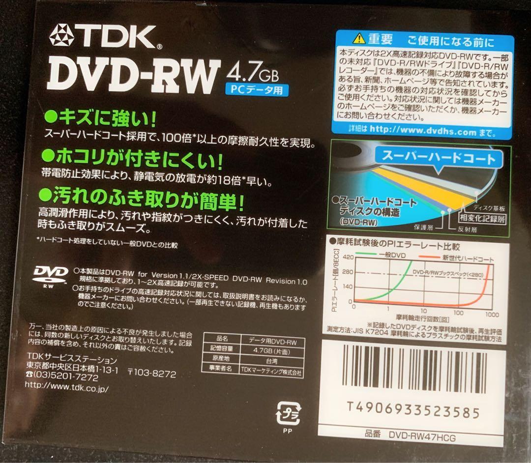 全新tdk Dvd Rw 4 7gb 1x 2x 未開封未用過產品完好保存良好包裝齊全限量罕有紀念品送禮自用備份new Writable Dvd Data Storage 電子產品 其他 Carousell