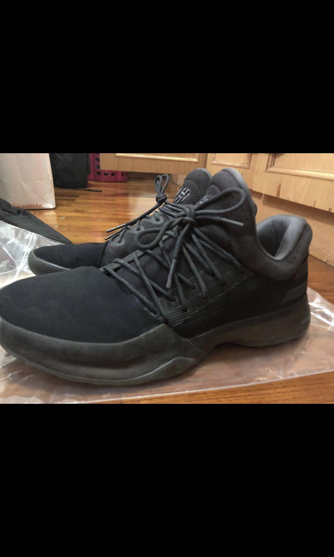 Adidas Harden Vol 1 BLACK OPS US 10.5 Very rare in Singapore NO BOX Men s Fashion Footwear Sneakers on Carousell