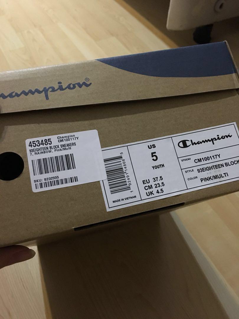Champion 93 on sale eighteen pink multi