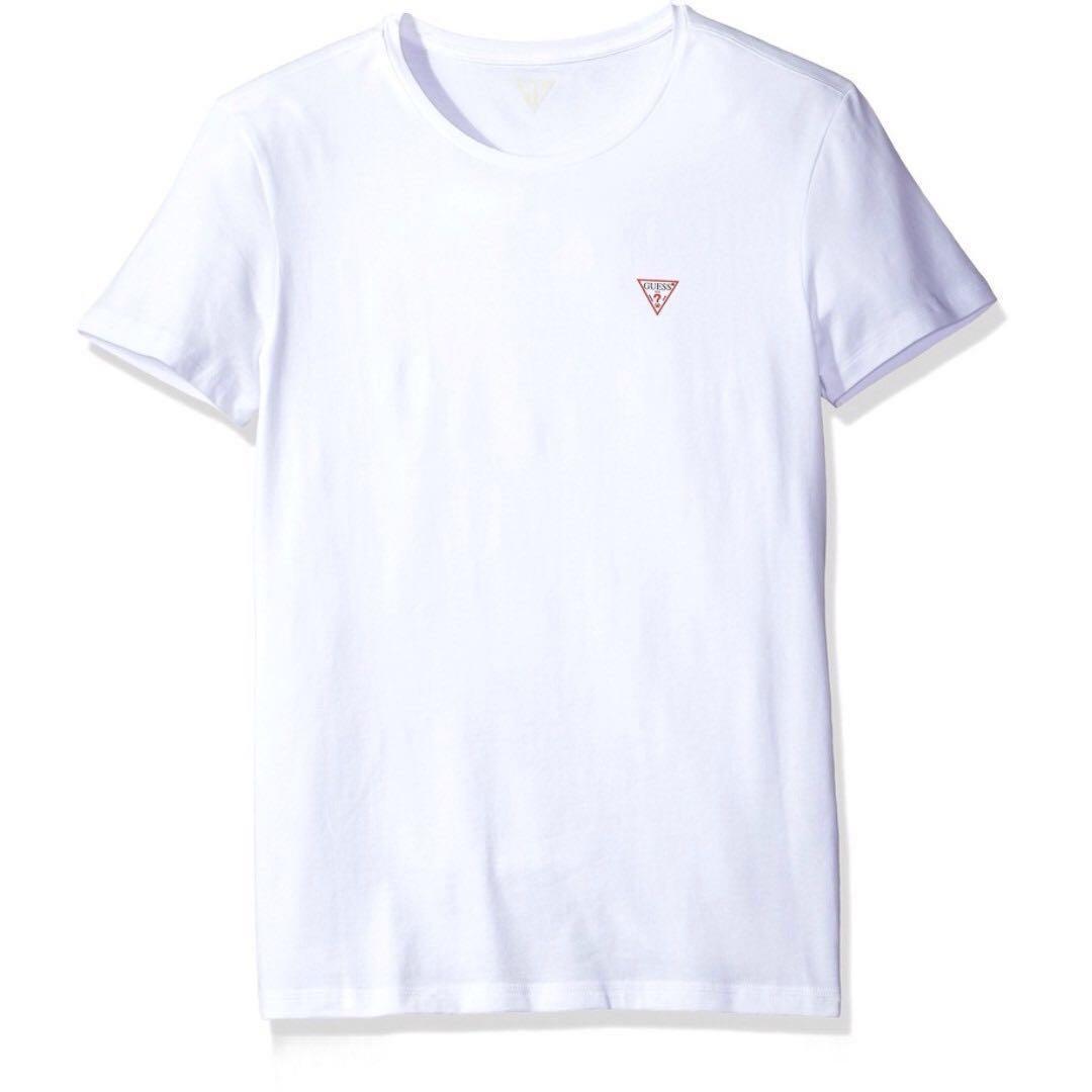 guess small logo t shirt