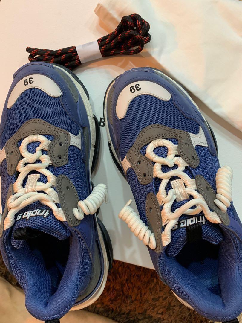 Balenciaga triple s shop cool blue grey