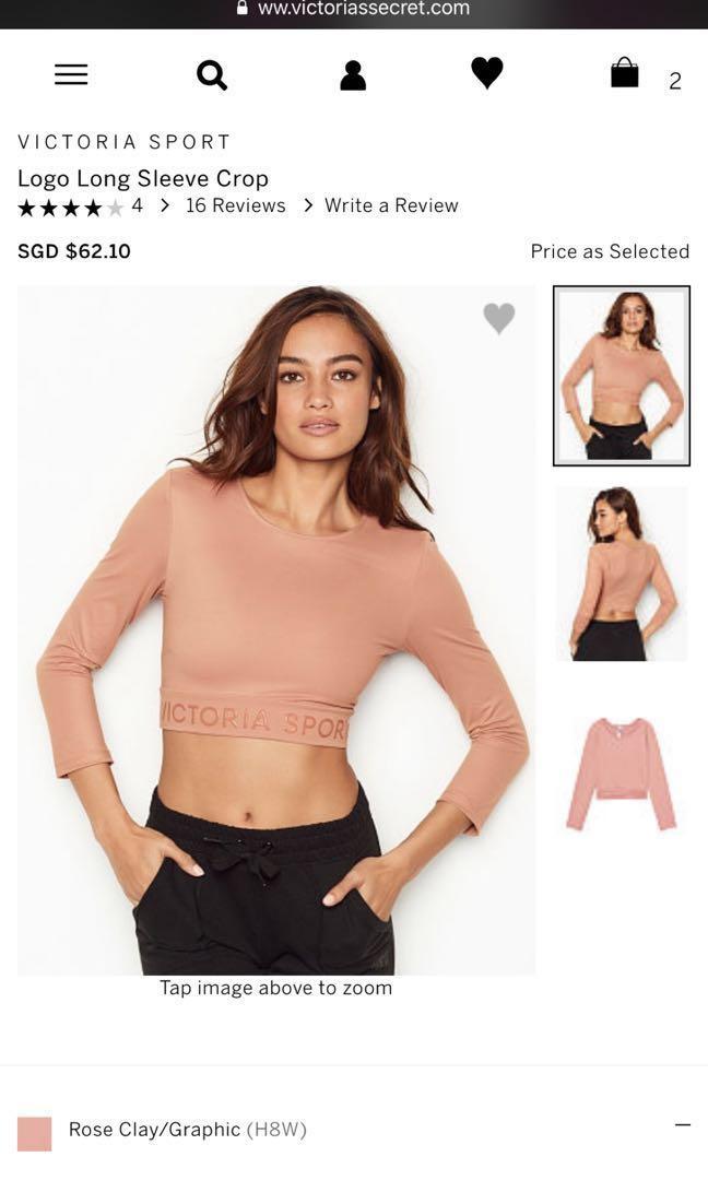 victoria sport crop top
