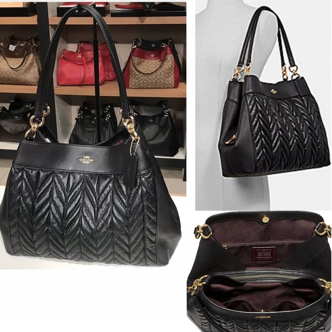 coach lexy shoulder bag with quilting