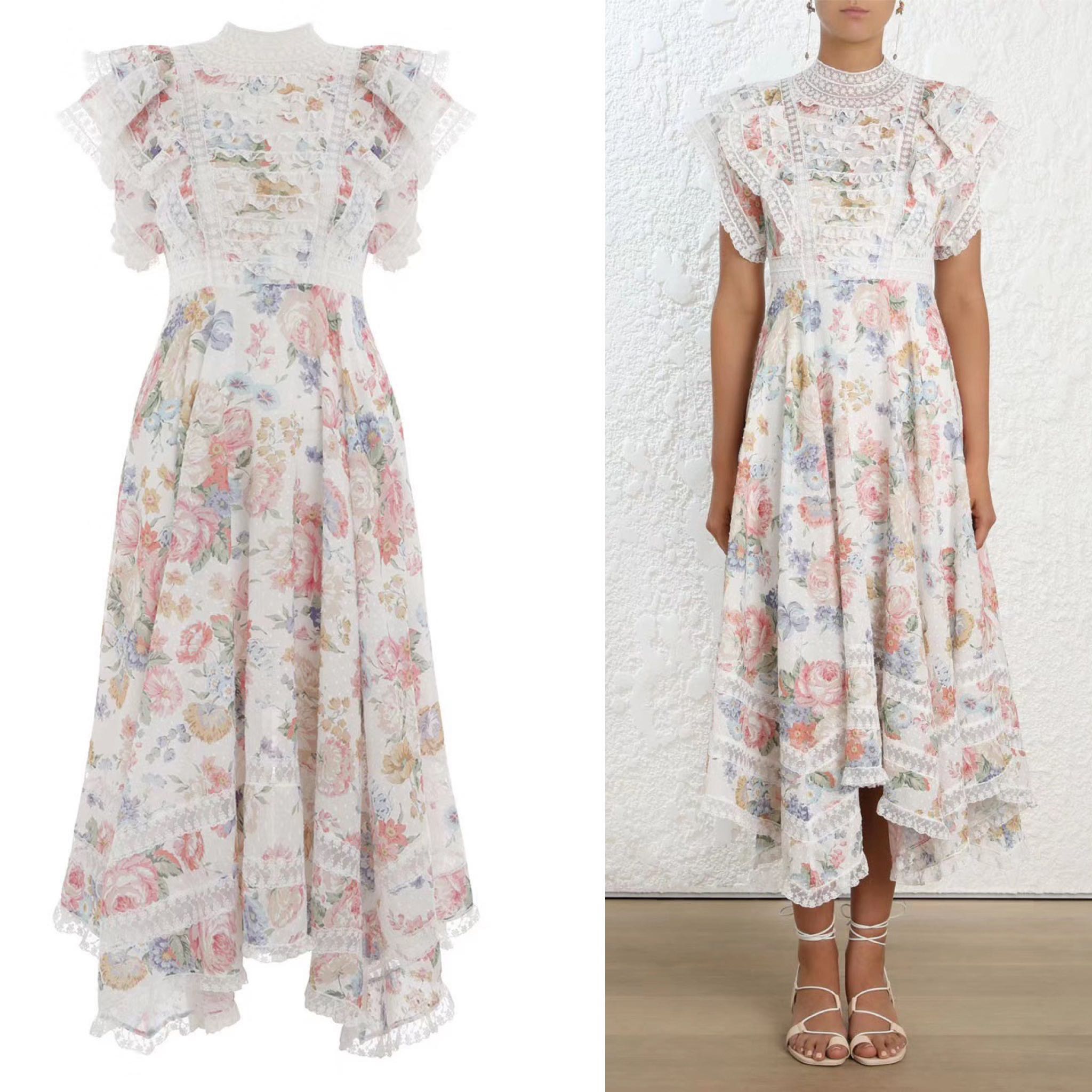 zimmermann bowie ruffle dress