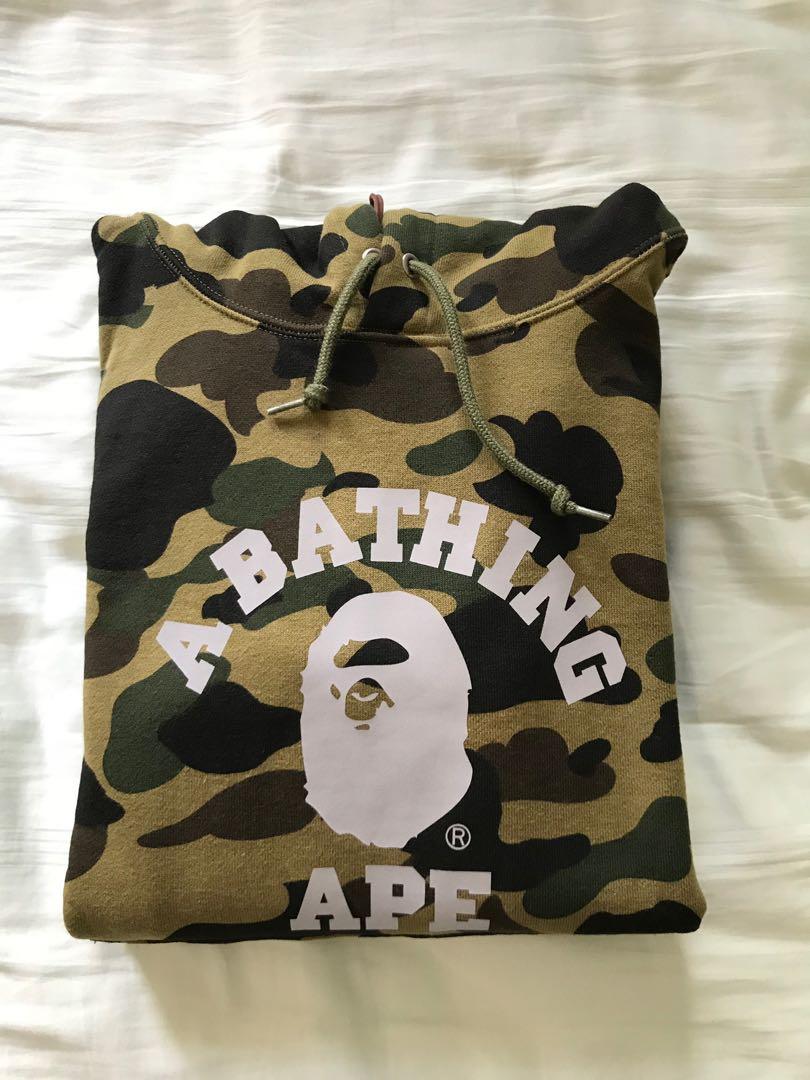 Reflective shop bape hoodie