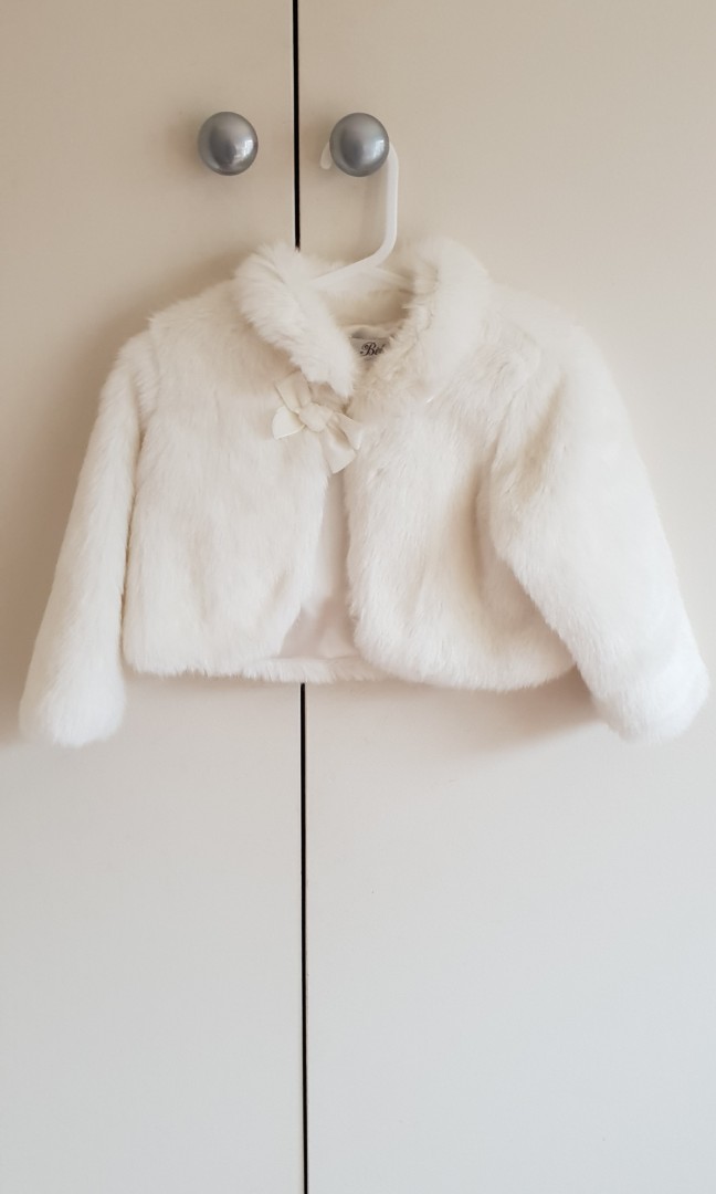 cropped fluffy jacket