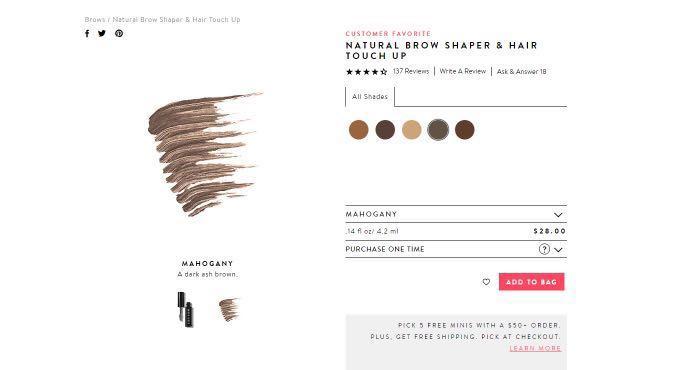 Bobbi Brown Natural Brow Shaper Mahogany Health Beauty