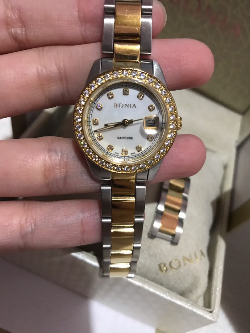 Bonia Saphire Crystal Watch Women s Fashion Watches Accessories Watches on Carousell