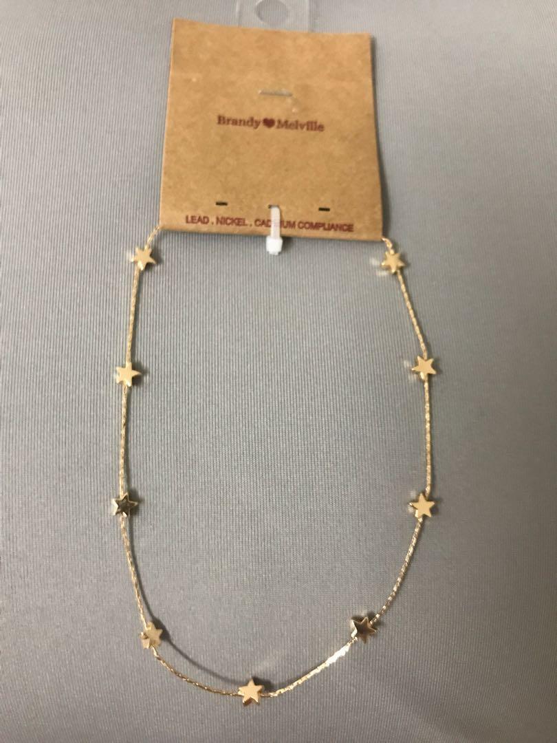Star necklace choker brandy melville new arrivals
