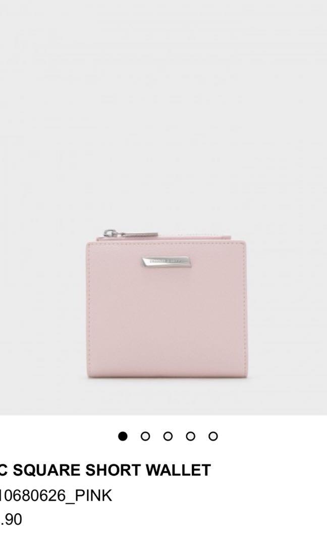 charles and keith pink wallet