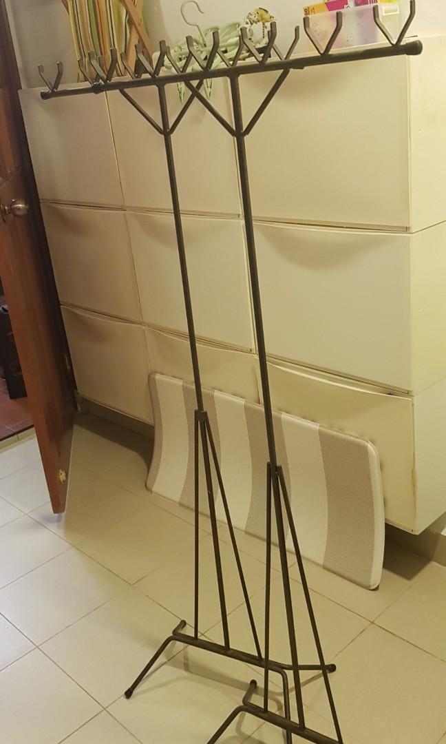 Clothes Stand Heavy Duty Wrought Iron Drying Rack X2 Home