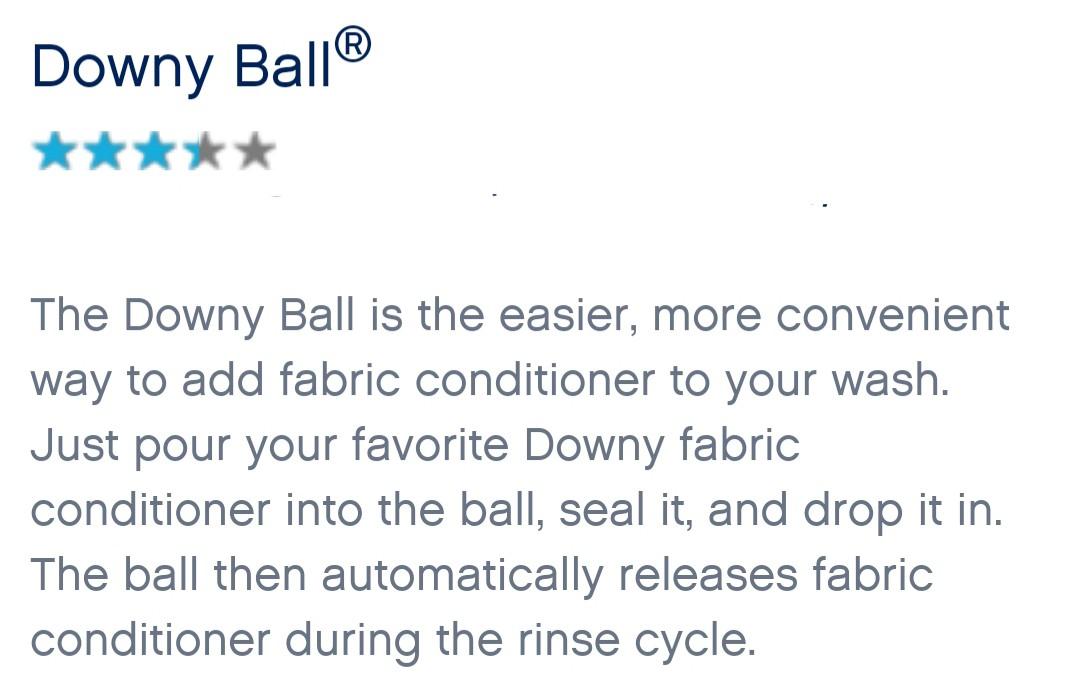 DOWNY BALL AUTOMATIC DISPENSER (Fabric Softener Dispenser), TV & Home
