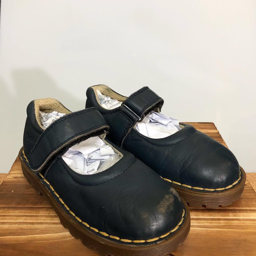 Dr Martens Mary Jane Kids Navy Blue