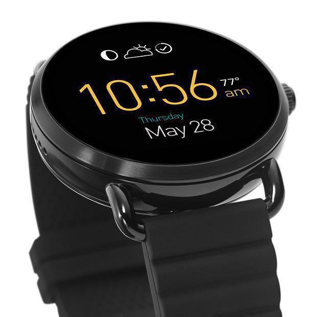 Fossil q wander black sale