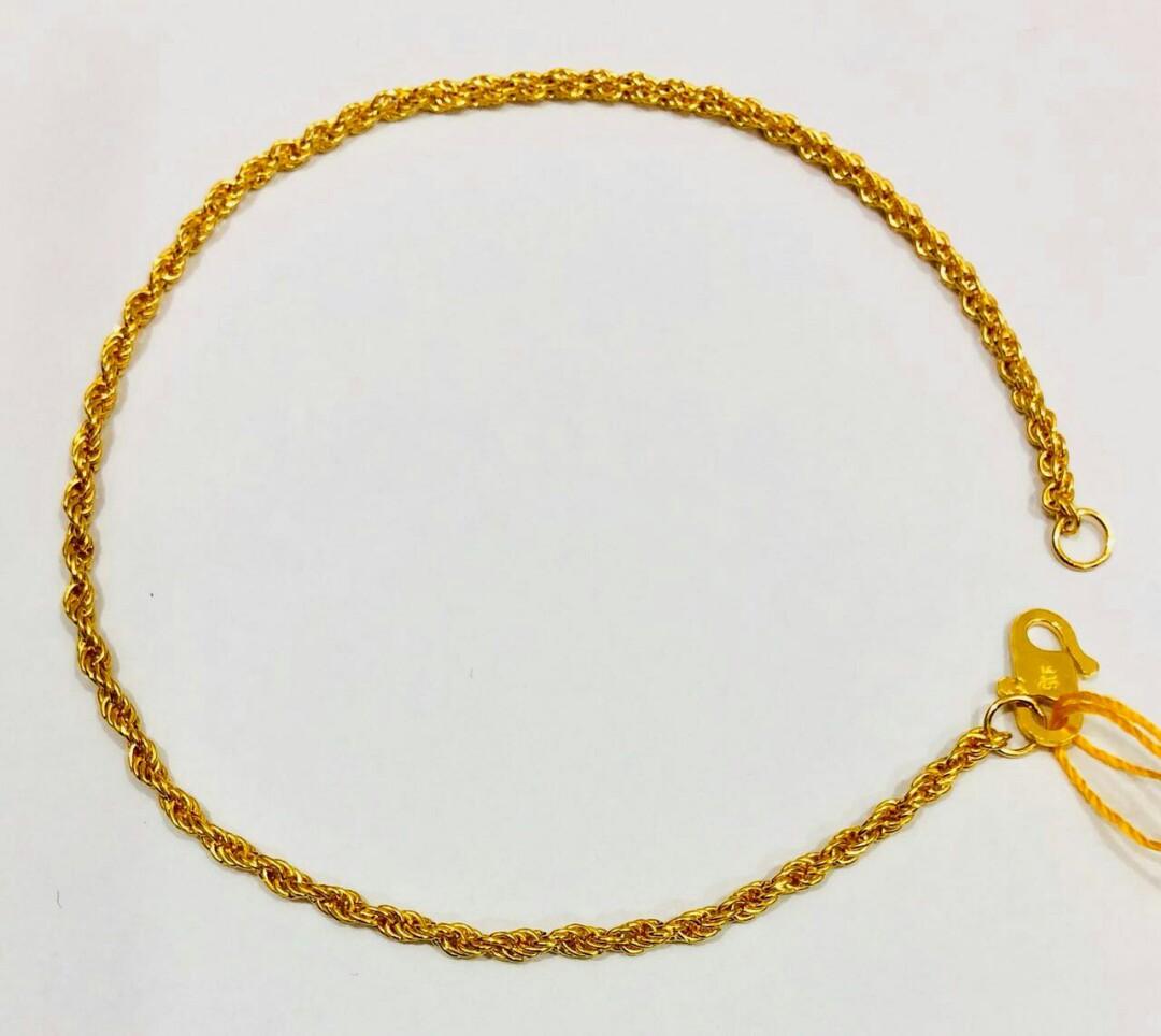 Gelang Emas 916 Asli Women S Fashion Jewellery On Carousell
