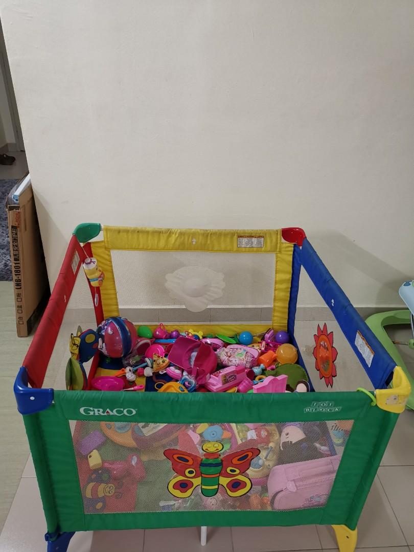 Graco portable playard, Babies & Kids, Baby Nursery & Kids Furniture ...