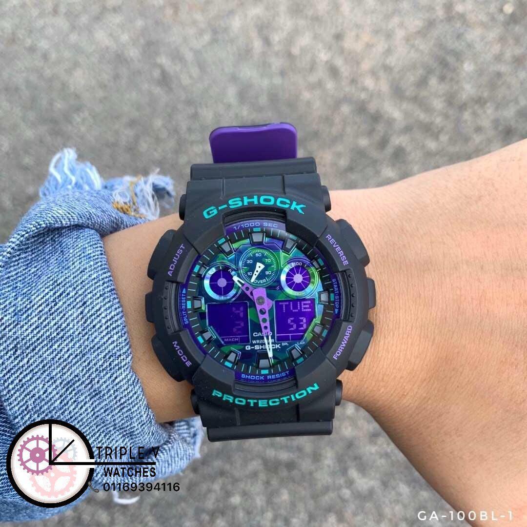 G shock purple outlet and blue